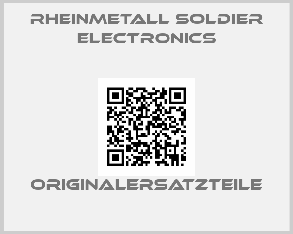 Rheinmetall soldier electronics