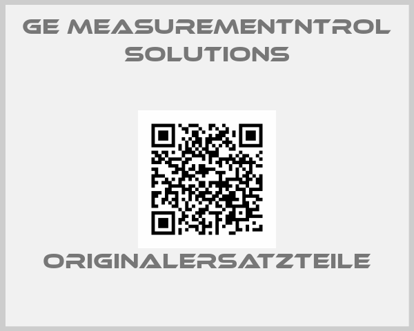 Ge Measurementntrol Solutions