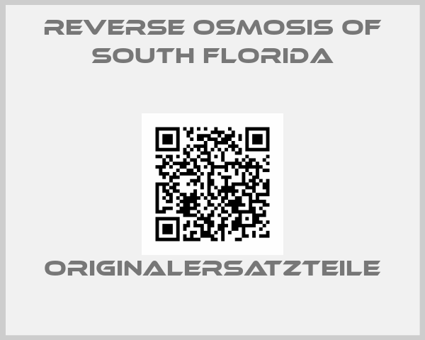 Reverse Osmosis Of South Florida
