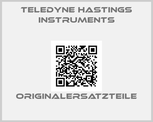 Teledyne Hastings instruments