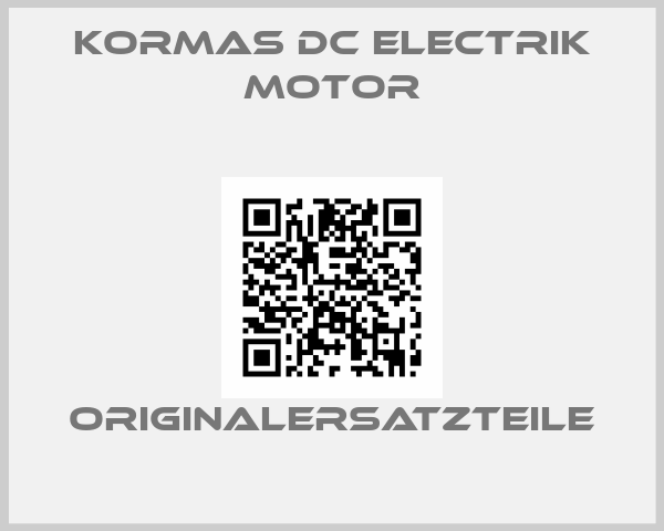 KORMAS DC ELECTRIK MOTOR