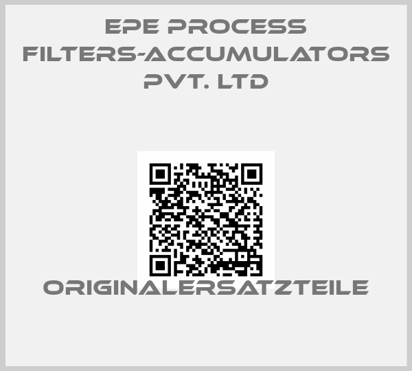 EPE Process Filters-Accumulators Pvt. Ltd
