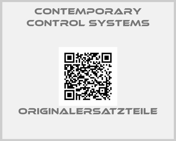 CONTEMPORARY CONTROL SYSTEMS
