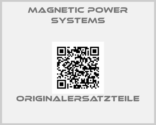 MAGNETIC POWER SYSTEMS