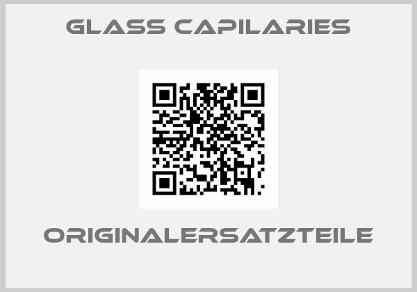 Glass Capilaries