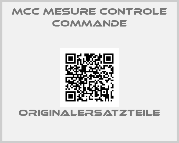 MCC MESURE CONTROLE COMMANDE