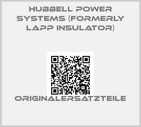 Hubbell Power Systems (formerly Lapp Insulator)