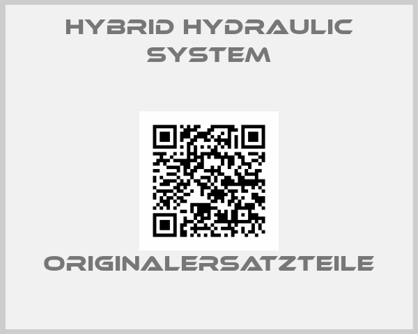 Hybrid Hydraulic System