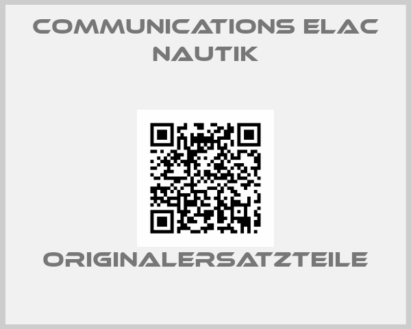 COMMUNICATIONS ELAC NAUTIK