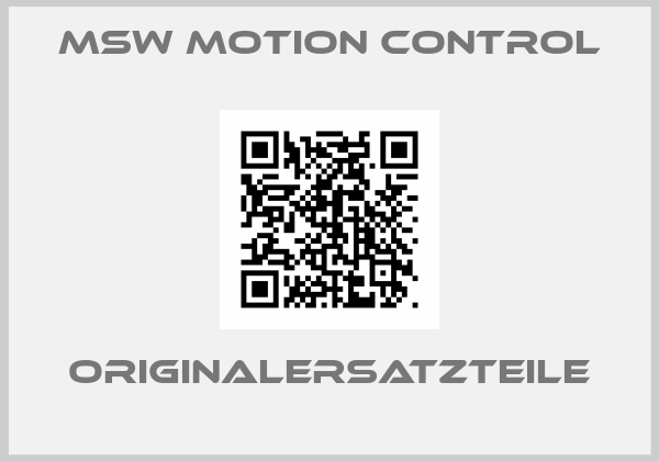 MSW Motion Control