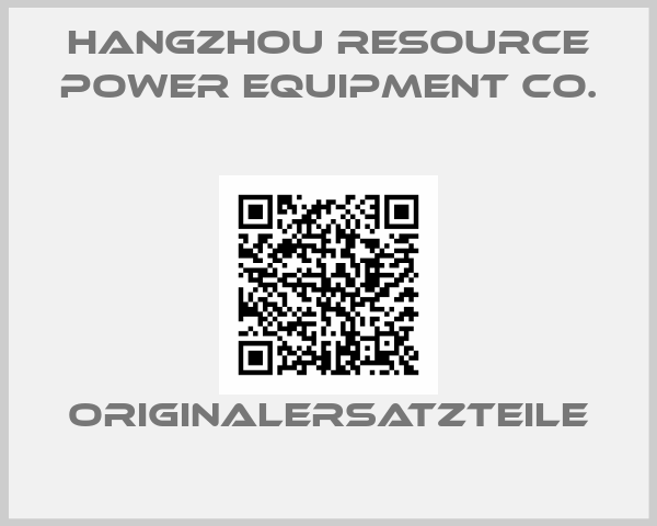 Hangzhou Resource Power Equipment Co.
