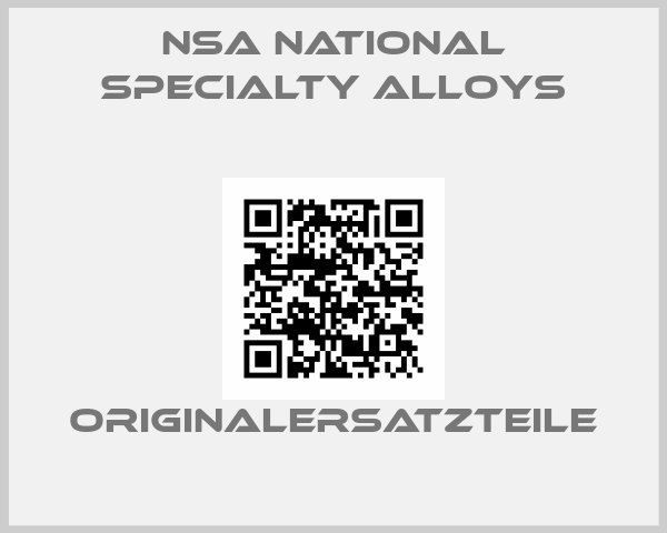 NSA National Specialty Alloys