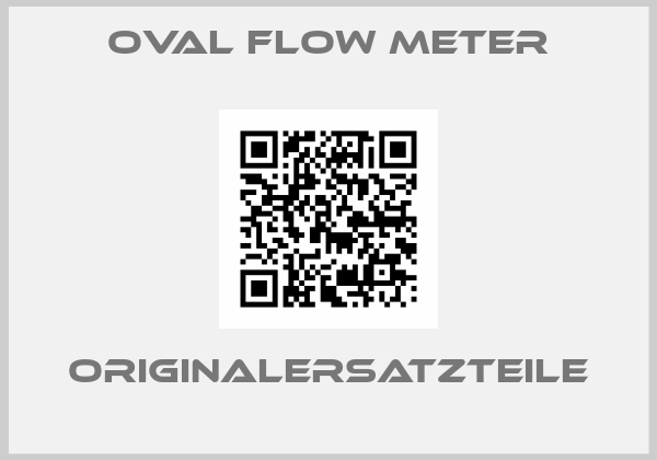OVAL flow meter