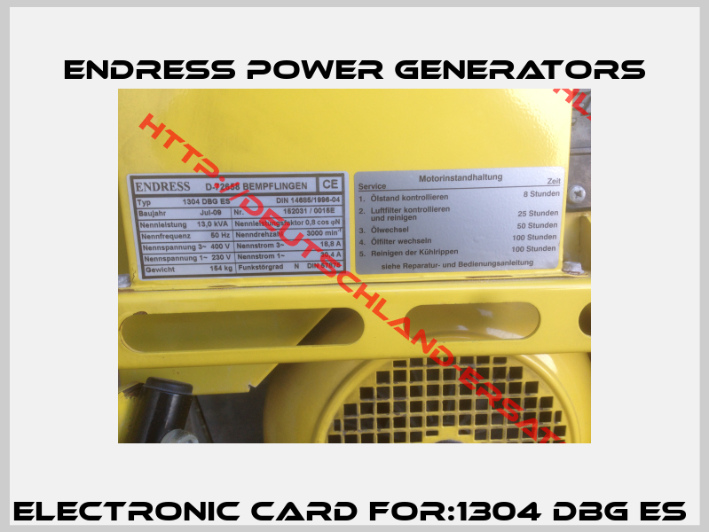 Electronic Card For:1304 DBG ES -2