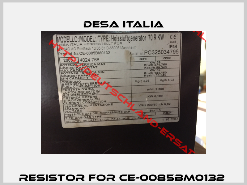 Resistor for CE-0085BM0132 -0