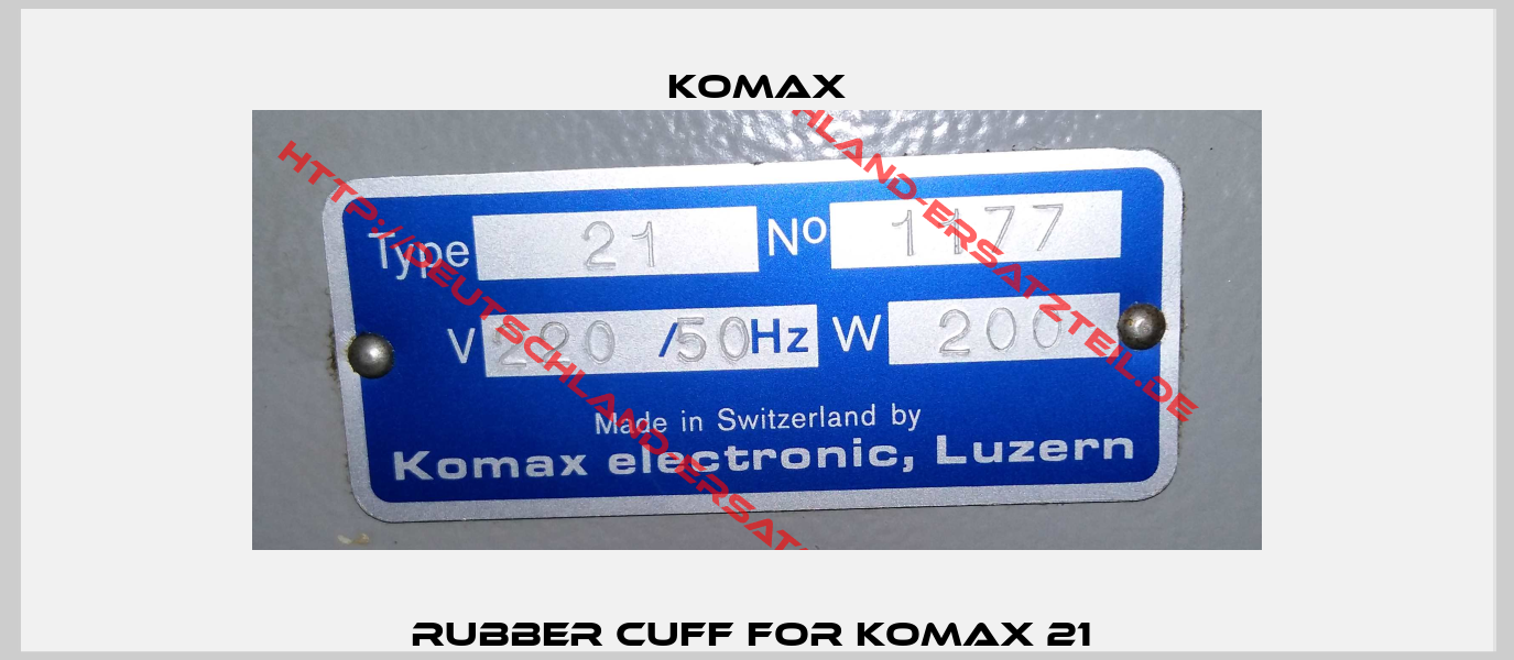 Rubber Cuff For Komax 21 -0