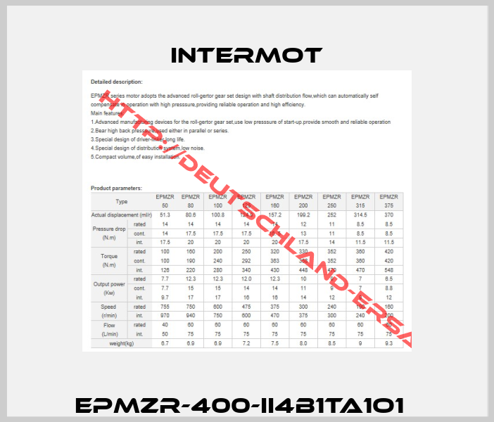 EPMZR-400-II4B1TA1O1  -2