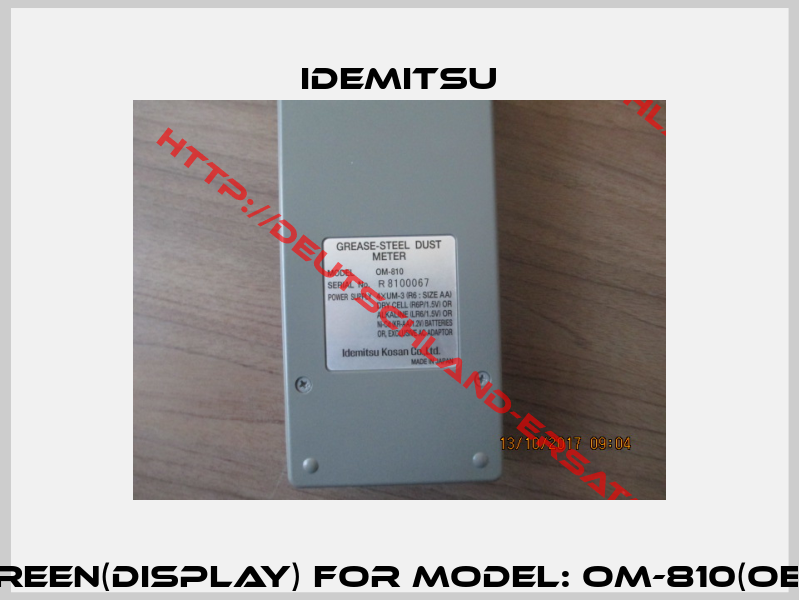 Screen(Display) For Model: OM-810(OEM) -1