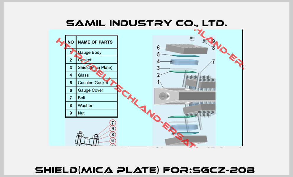 Shield(Mica Plate) For:SGCZ-20B -1