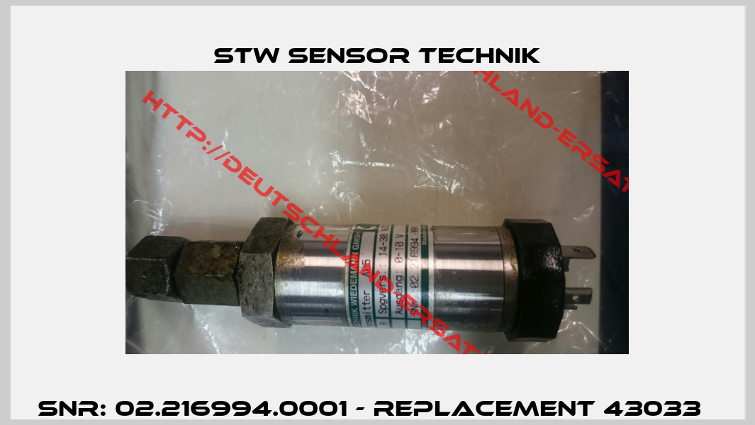 SNr: 02.216994.0001 - replacement 43033  -2