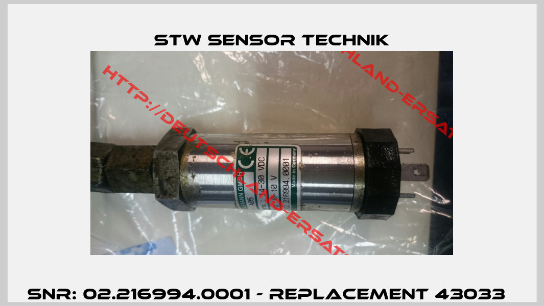 SNr: 02.216994.0001 - replacement 43033  -4