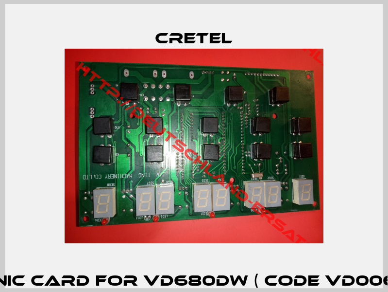 Electronic card for VD680DW ( code VD0061001003) -0