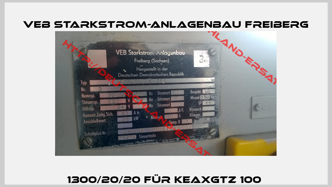 1300/20/20 für KEAXGTZ 100 -3
