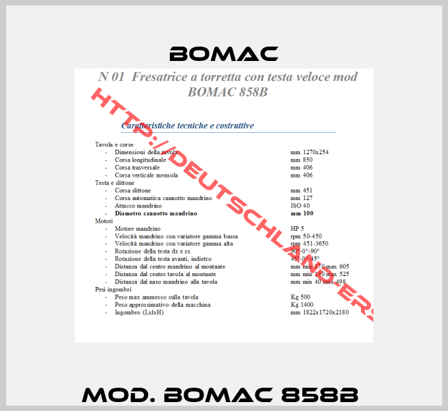 mod. Bomac 858B -0