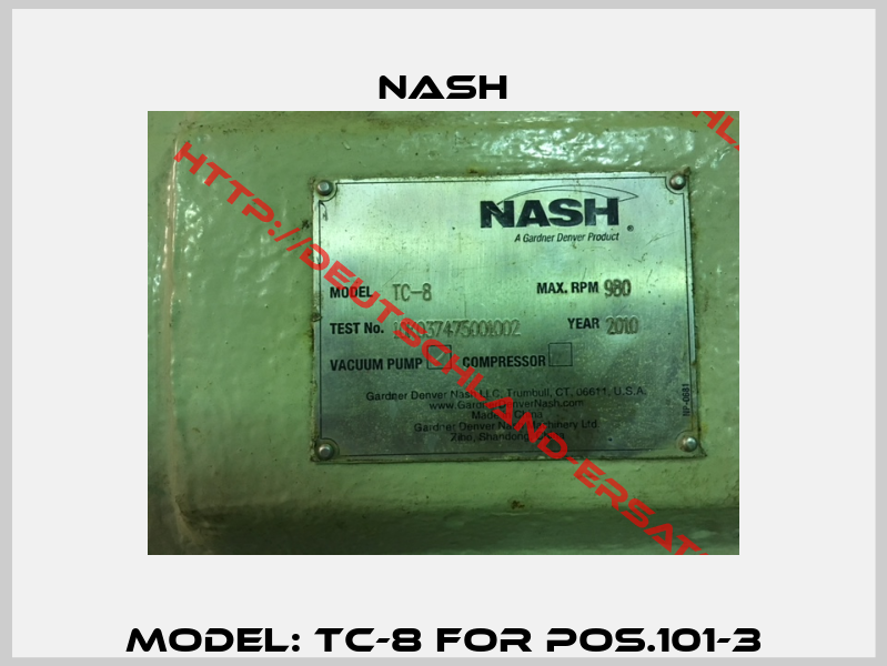 Model: TC-8 for pos.101-3-1