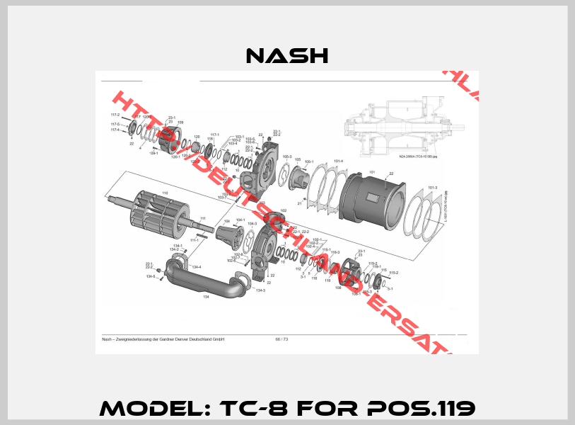 Model: TC-8 for pos.119-0