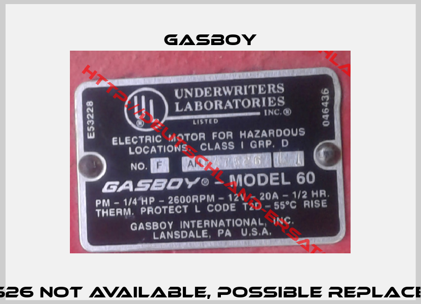 Model 60, #F AH447526 not available, possible replacement is 110000-99 12-2
