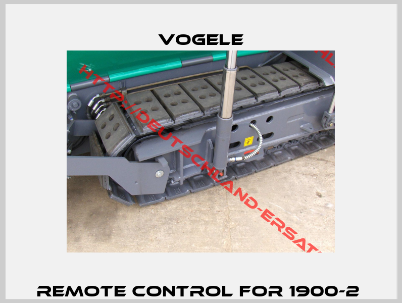 Remote control for 1900-2 -0