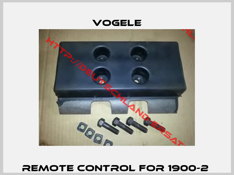 Remote control for 1900-2 -1