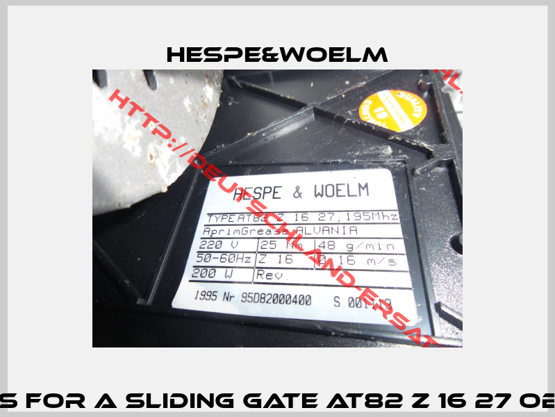 Remotes for a sliding gate AT82 Z 16 27 obsolete -1