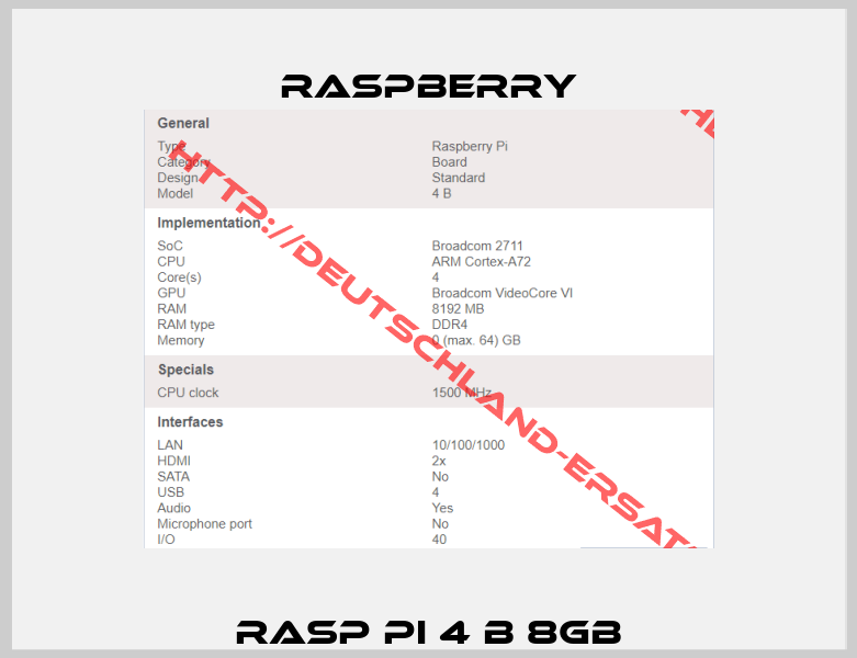 RASP PI 4 B 8GB-0