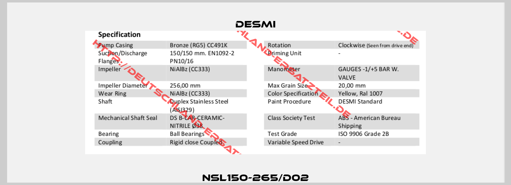 NSL150-265/D02-3