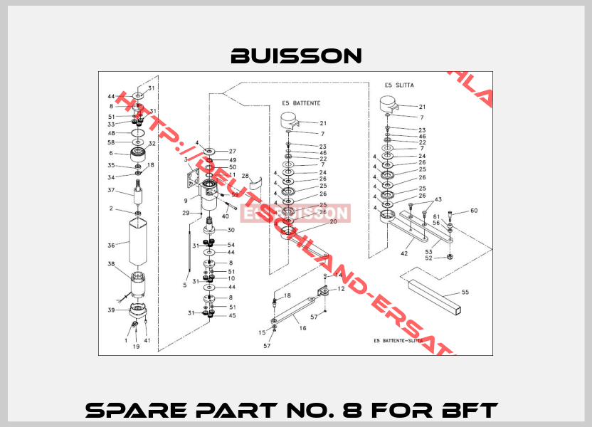 Spare part no. 8 for BFT -2