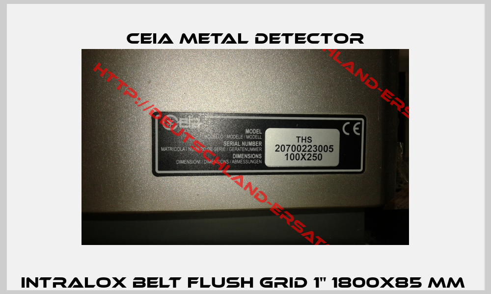 Intralox Belt Flush Grid 1" 1800x85 mm -0