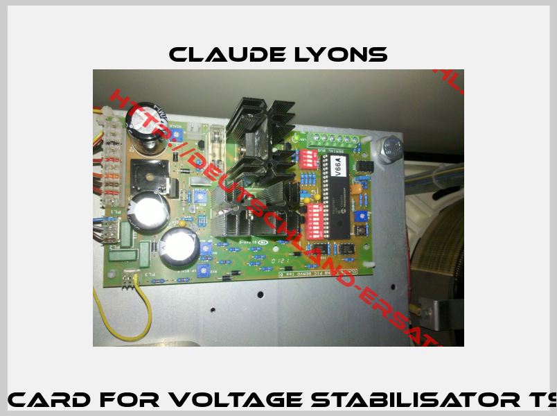 Control card for voltage stabilisator TS-555 S10 -2