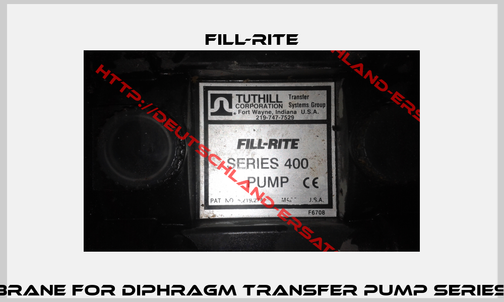 Membrane for Diphragm Transfer pump Series 400 -0