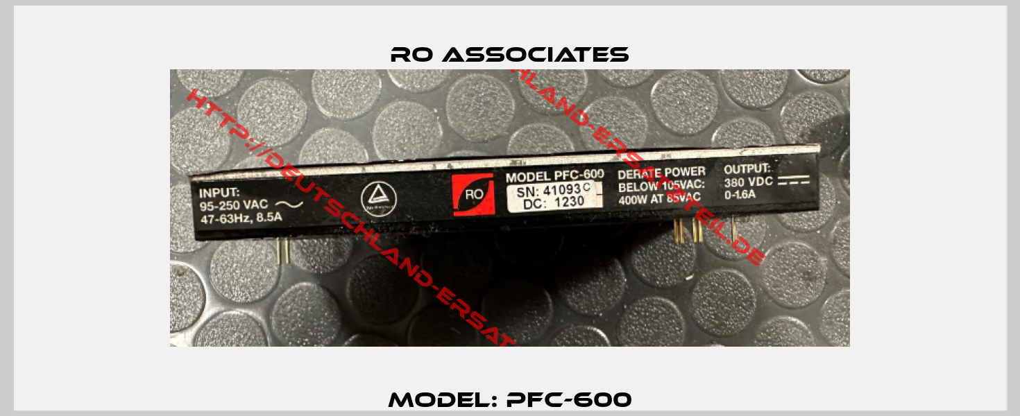 Model: PFC-600-1