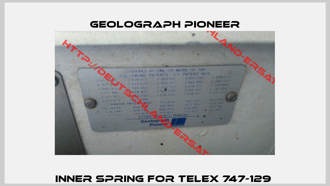 Inner Spring For TELEX 747-129 -0