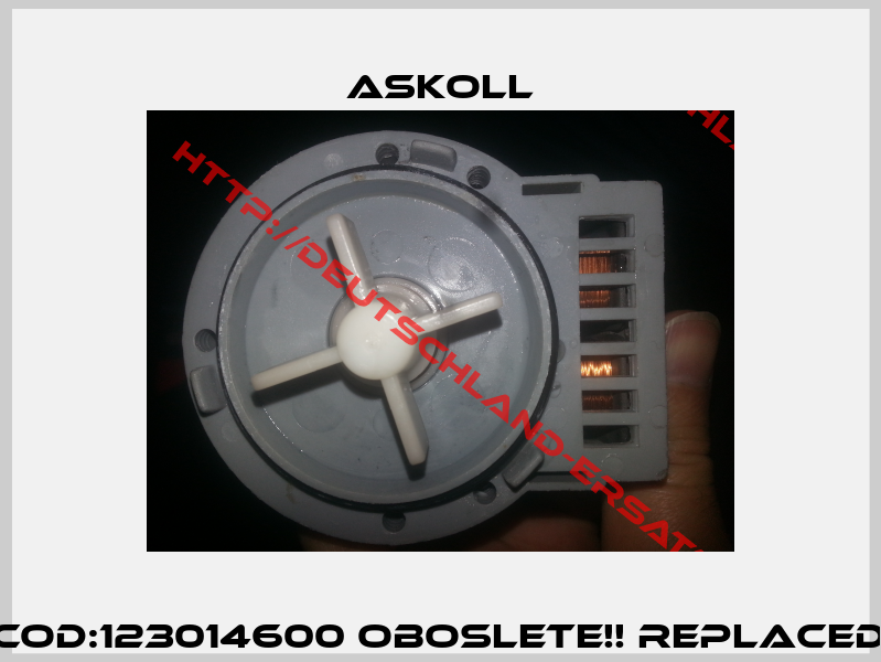 Mod:290793   Art:290951   Cod:123014600 Oboslete!! Replaced by Askoll 290793 / 290113-1