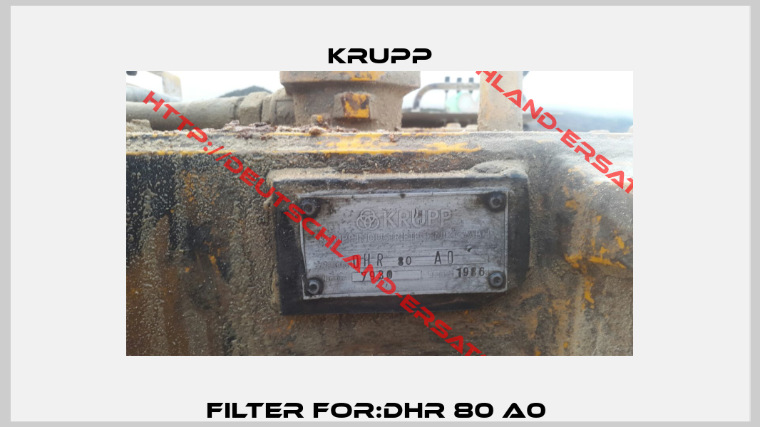 Filter For:DHR 80 A0 -2
