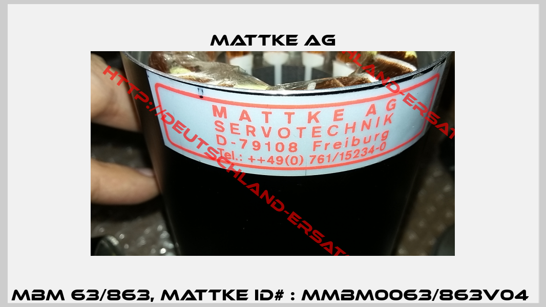 MBM 63/863, Mattke ID# : MMBM0063/863V04 -1
