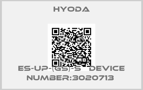 Hyoda-ES-UP-(GS)-S   Device number:3020713 