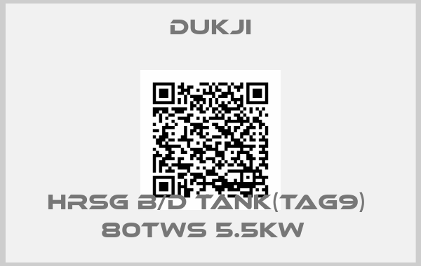 Dukji-HRSG B/D TANK(TAG9)  80TWS 5.5kW  