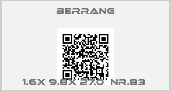 Berrang-1.6x 9.8x 27.0  Nr.83 