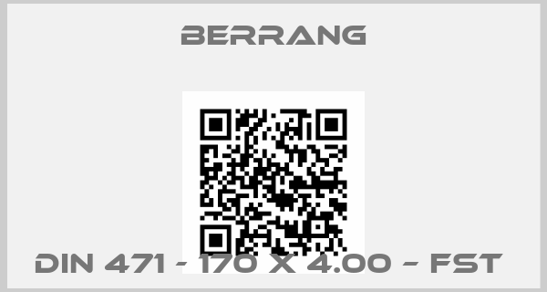 Berrang-DIN 471 - 170 x 4.00 – FSt 