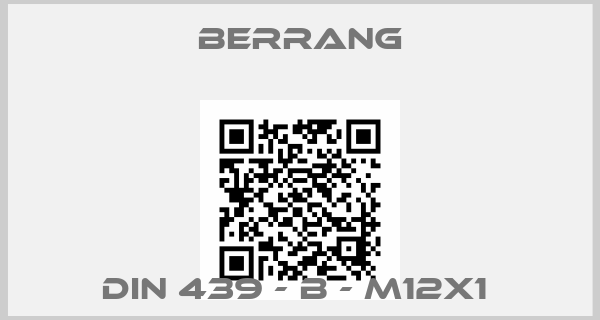 Berrang-DIN 439 - B - M12x1 